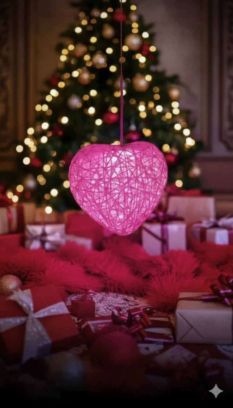 Heart Pendant Lamps – Romantic LED Hanging Lights - Chamak