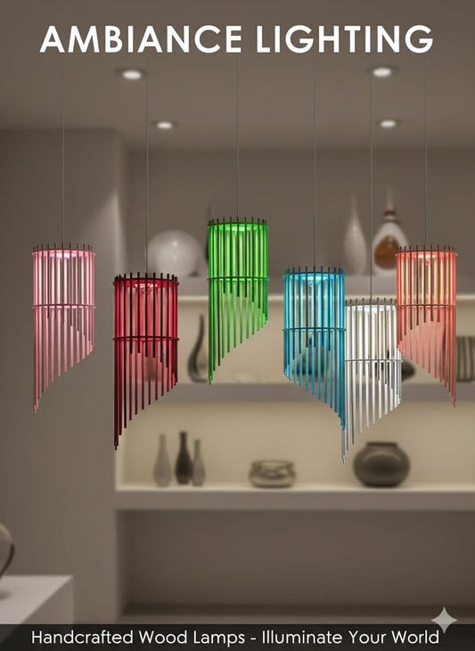 Modern Spiral Pendant Lamp – Stylish Ambient Lighting