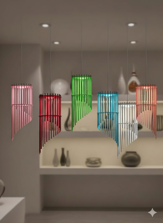 Modern Spiral Pendant Lamp – Stylish Ambient Lighting