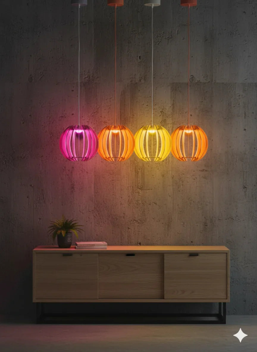 Modern Wooden Pendant Lamp Set – Warm Ambient Lighting My Store 