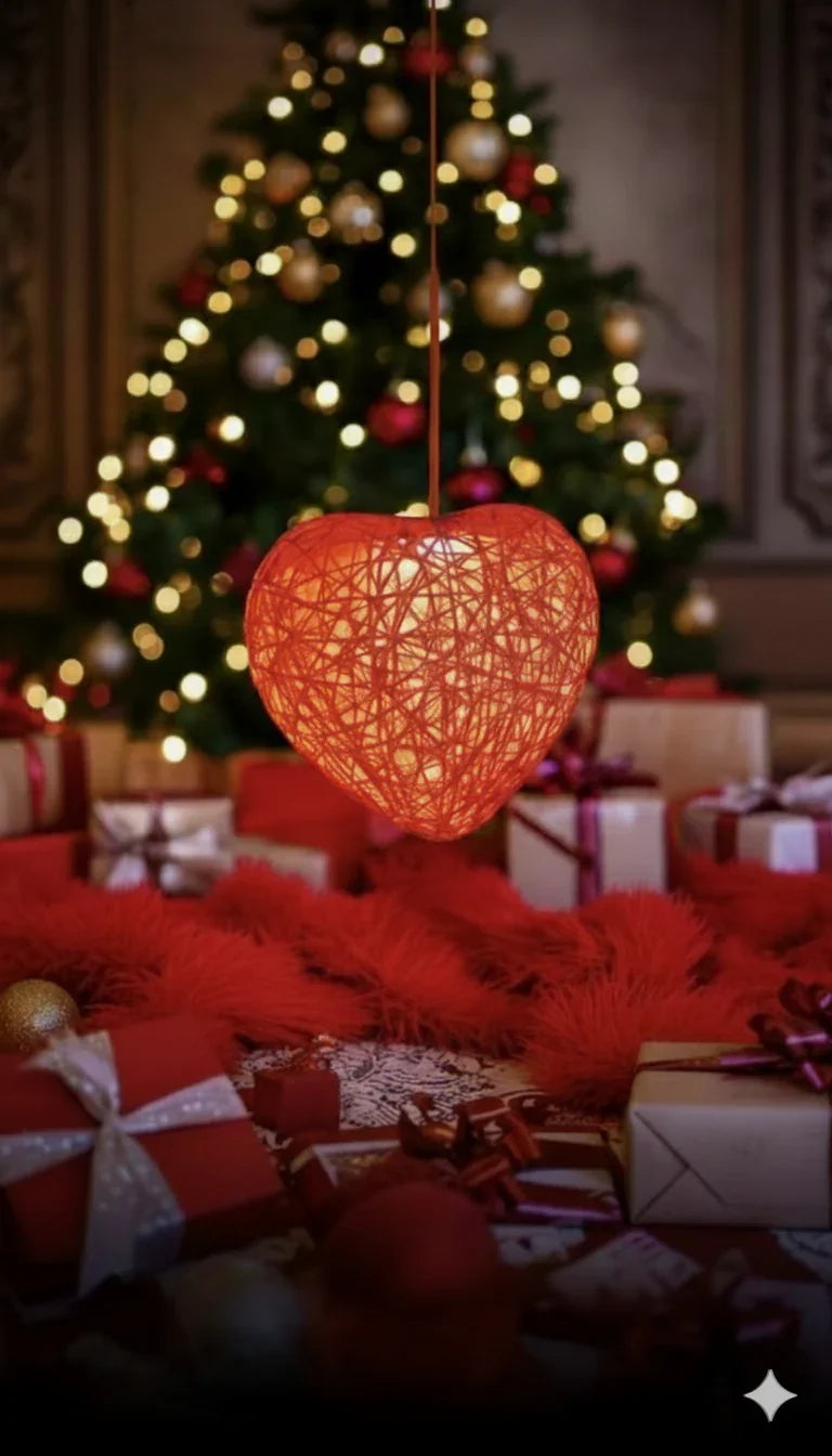 Heart Pendant Lamps – Romantic LED Hanging Lights - Chamak