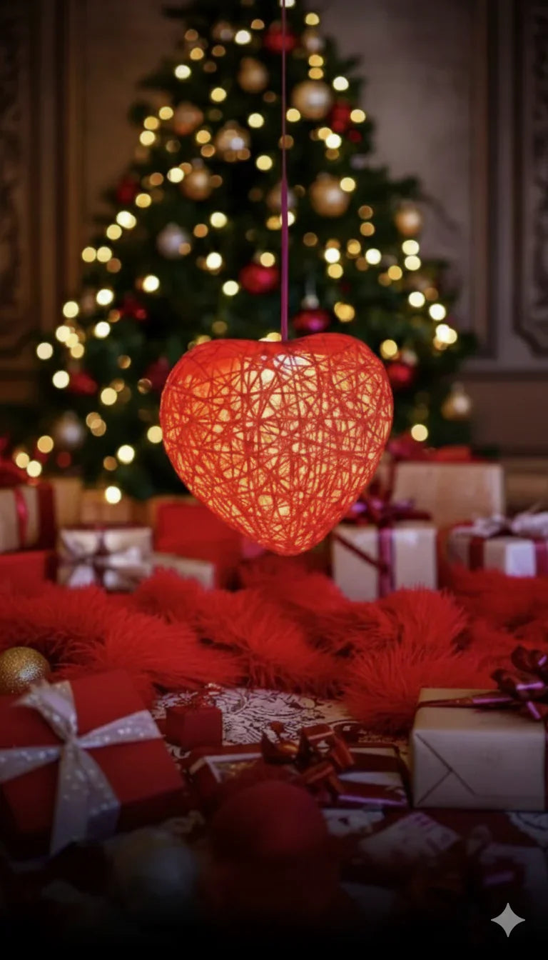 Heart Pendant Lamps – Romantic LED Hanging Lights - Chamak