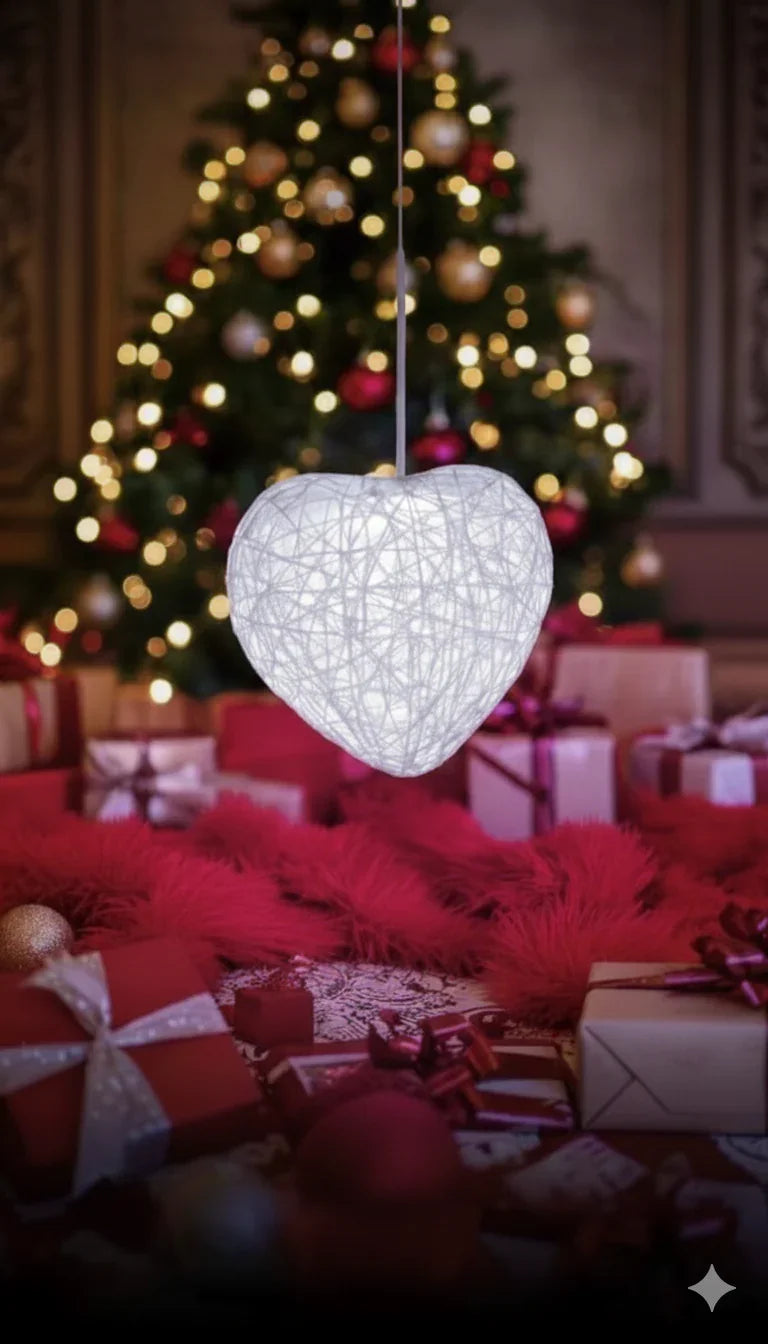 Heart Pendant Lamps – Romantic LED Hanging Lights - Chamak