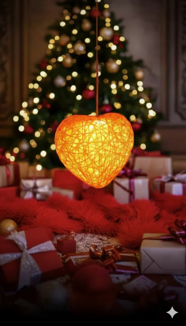 Heart Pendant Lamps – Romantic LED Hanging Lights - Chamak